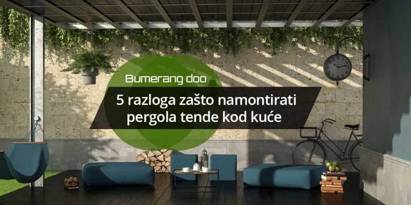 5 reasons why to install a pergola awning at home